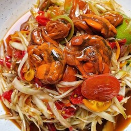 ตำปูปลาร้าหอยดอง