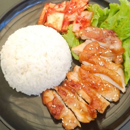 เข้าหน้าไก่ย่างเกาหลี