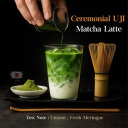 Ceremonial Uji Matcha Latte (อุจิ มัทฉะ ลาเต้)