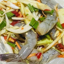 ยำมะม่วงกุ้งสด
