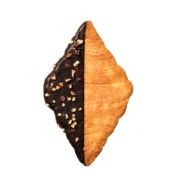 แฟลตครัวซองช็อกโกแลตอัลมอนด์