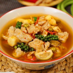 แกงป่าลูกชิ้นปลาขูด