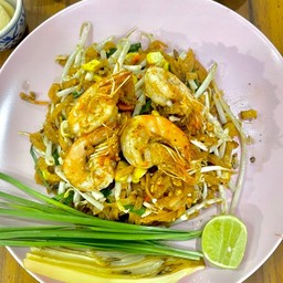 ผัดไทยกุ้งสดพิเศษ