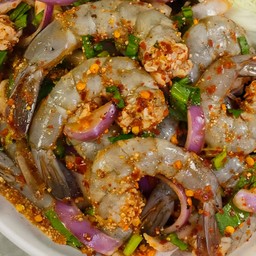 ลาบกุ้งสด