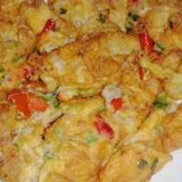 Ki03.14 เจียวไข่ 3 ฟอง หมูสับ 150 กรัม