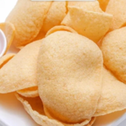 Ki08.91 ข้าวเกรียบกุ้งทอด 100 กรัม + พริกเผา