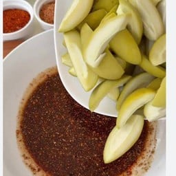 มะม่วงพิมเสนดอง คลุกปลาร้าแจ่ว