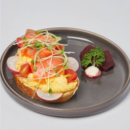 Norwegian smoked salmon wasabi