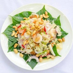 Ki08.54 ยำตะไคร้ 50 กรัม กุ้งแห้ง 50 กรัม ถั่วลิสง 100 กรัม