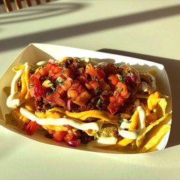 นาโช่ราดซอสโบโลเนสชีส