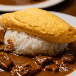 Omu Strewed Beef Curry - ข้าวหน้าโอมุแกงกะหรี่เนื้อตุ๋น