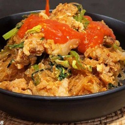 สุกี้แห้งหมู