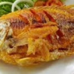 KK01.39  ทอดปลาทับทิมทั้งตัว 700 กรัม