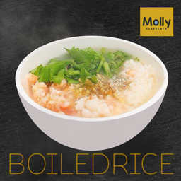 ข้าวต้มหมูสับ + กุ้ง