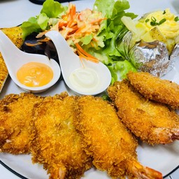 กุ้งทอด / ส้มตำไทย