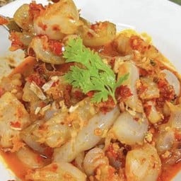 ยำแมงกะพรุนน้ำมันงาไม่ใส่ปลาร้า