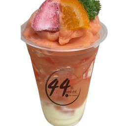 สตอเบอร์รี่+ส้ม สมู๊ตตี้ โยเกิร์ต