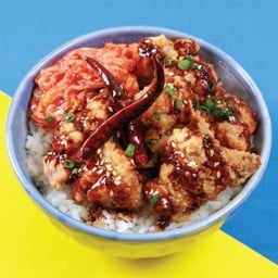 ข้าวไก่ทอดซอสหม่าล่า