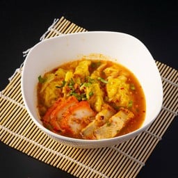 เกี๊ยว-หมูแดง+หมูกรอบ