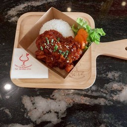 ข้าวไก่ทอดซอสโคชูจัง