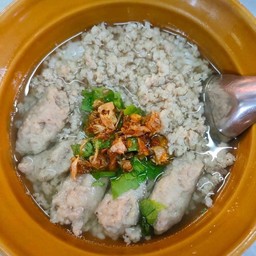 ข้าวต้มหมูเด้ง+หมูสับ