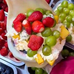 โมจิครีมชีสผลไม้สด