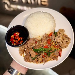 กระเพราเนื้อ Aus สามสหาย 🇦🇺 (สันคอ เสือร้องไห้ ใบพาย)