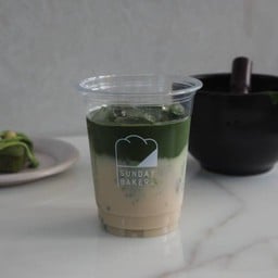 Iced Mori no Shiro matcha latte (LM)