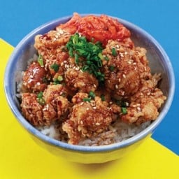 ข้าวไก่ทอดซอสญี่ปุ่น