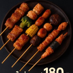 เนื้อสัตว์ + ไส้กรอก 15ไม้