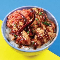 ข้าวไก่ทอดซอสหม่าล่า