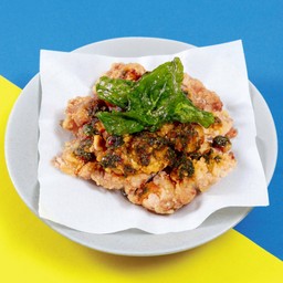 ไก่ทอดซอส กะเพรา (ไก่ล้วน)