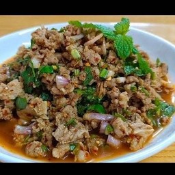 ลาบเนื้อสุก