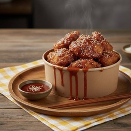 ไก่ทอด ซอสเผ็ดคูณสอง ซอสเยิ้มๆฉ่ำๆ