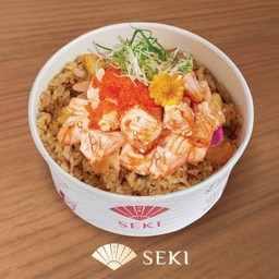 Salmon Garlic Fried Rice