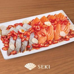 Salmon & Ebi Marinated Shoyu Set