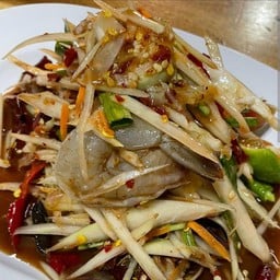 ตำไทยกุ้งสด (สุก)