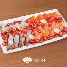 Salmon & Ebi Marinated Shoyu Set