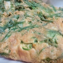 ไข่เจียวชะอมทอด