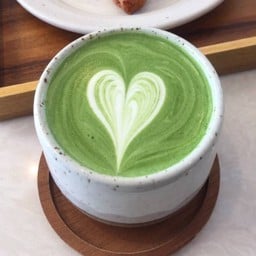 Hot  Mori no Shiro matcha latte (LM)
