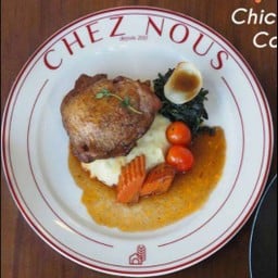 Chicken cop au vin (ไก่ตุ๋นไวน์แดง)