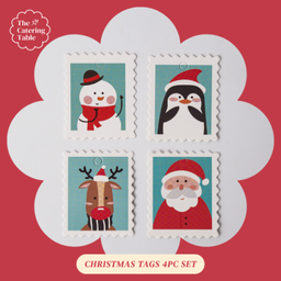 CHRISTMAS TAGS 4PC SET