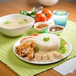 ข้าวมันไก่ผสม