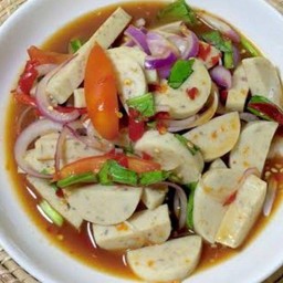 ยำไก่ยอปลาร้า