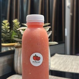 นมสตอเบอรี่เกาหลี ข้าวจูม็อกบับ น้ำมะเขือเทศ