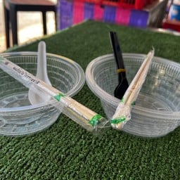 ถ้วย + ช้อนส้อม +ตะเกียบ