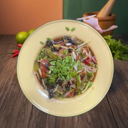 ตำปูปลาร้าเชอรี่+หอยดอง