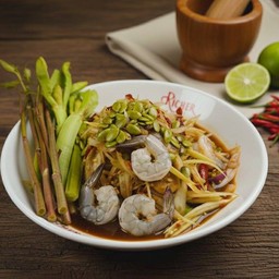 ตำปูปลาร้ากุ้งสด