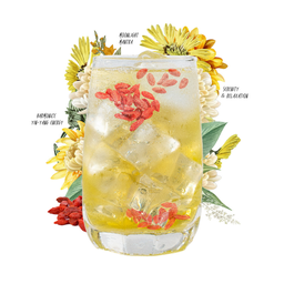 ชาเก๊กฮวยโกจิเบอร์รี่ สปาร์คกลิ้ง