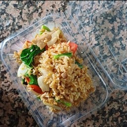 ข้าวผัดรถไฟไทยโบราณหมู